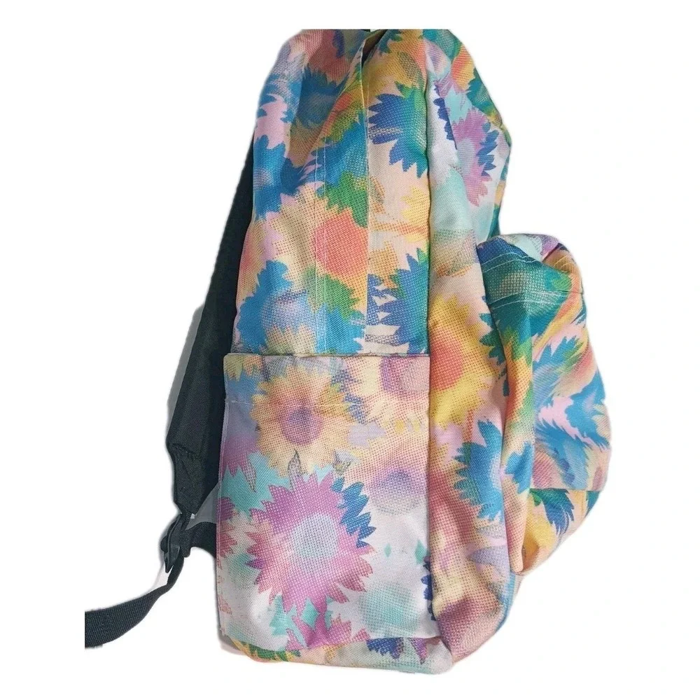 JanSport SuperBreak Plus Backpack Floral Multicolor Tie Dye School Travel‎ Bag